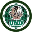North Dakota Fighting Sioux Suntime 12" Dimension Glass Crystal Wall Clock - NCAA College Athletics