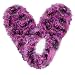 Fuzzy Footies Dark Purple, Pink, Purple , One Size Fits Most