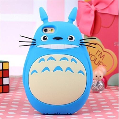 Alipay Iphone 6 4.7" 3D Cute Cartoon Totoro Designed Soft Silicone Case for Apple Iphone 6 4.7 Inch Release on 2014 + 1psc Alipay Wristband (Blue)