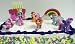 Adorable My Little Pony 8 Piece Birthday Cake Topper Featuring 6 Random My Little Pony Figures Ranging 1