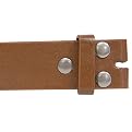 Boston Traveler Italian Leather Multi-Buckle Belt Brown