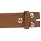 Boston Traveler Italian Leather Multi-Buckle Belt Brown