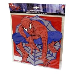SPIDERMAN Wandbild Bild Wanddekoration ideal f�r Kinderzimmer ca 28x28cm DECOFUN