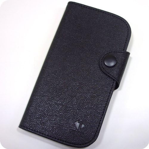 Herb PU Leather Magnetic Lock Diary Wallet Case For Samsung Galaxy S3 iii I9300 T999 I747 I535 (Black)