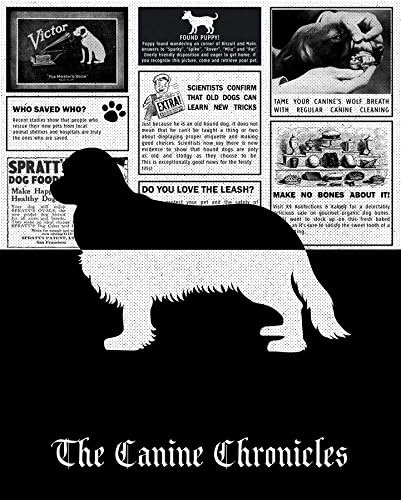 8x10 Unframed Custom Art Print Cavalier King Dog Breed Canine Chronicles Newspaper Ads Personalized Dog Breed Art Print