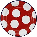 NCAA Kansas Jayhawks 8-Pack Polka Dot Dinner Plates
