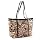 Large Leopard Print Shopper Bag Brown