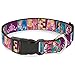 Buckle-Down Plastic Clip Collar - Disney DREAMER 7-Sparkling Princesses/Tiara Purple/White - 1