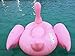 Renjie Flamingo Inflatable Pool Float Giant Swimming Summer Fun Games Large Ride on Blow Up Pool Large Floatie Lounge for Adults and Kids 80IN