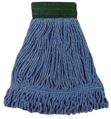 Looped End Mop Economy, Wide Band Large Blue, 2/CA