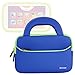 Evecase 7-Inch Tablet Ultra Portable Travel Carrying Neoprene Sleeve Case Bag with Handle & Accessory Pocket - Blue