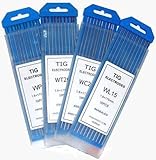 10 TIG Welding Tungsten Electrodes 2.0% Lanthanated (Blue), 1/16"x7" (10Pk Box)