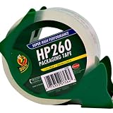 Henkel 7364 Duck 2-Inch-by-60-Yard High Performance Carton Sealing Tape with Dispenser, Clear