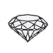 White Diamond DIY Iron On Embroidered Applique Patch