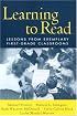 Learning to Read: Lessons from Exemplary First-Grade Classrooms