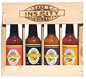 Dave's Gourmet Super Hot Wood Set Ultra-Hot Crated Hot Sauce Set is The Ultimate in Heat. Once For Ounce the Hottest Set On The Market. Packed In a Branded Wood Crate for the Ultimately Insane Gift Giving!
