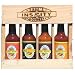 Dave's Gourmet Super Hot Wood Set Ultra-Hot Crated Hot Sauce Set is The Ultimate in Heat. Once For Ounce the Hottest Set On The Market. Packed In a Branded Wood Crate for the Ultimately Insane Gift Giving!