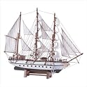 MARITIME WOOD MODEL SCHOONER WOODEN SHIP BOAT VESSEL