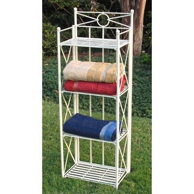 International Caravan 3523 Narrow Four Tier Iron Folding Baker's Rack