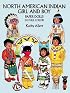 North American Indian Girl and Boy Paper Dolls in Full Color