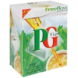 PG Tips Black Tea, Pyramid Tea Bags, 240-Count Boxes (Pack of 2)