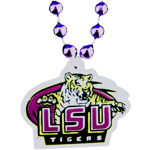 36 Inch NCAA Licensed LSU Tigers Mardi Gras Bead (Each)