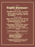 An English Dictionary: Explaining The Difficult Terms That Are Used