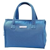 Elegant Baby 100% Cotton Canvas Blue Mini Tote With Removable/Cleanable Vinyl Line