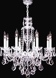 LAMPS BEAUTIFUL Eight Light Crystal Chandelier with Swarovski Spectra Crystal by James R. Moder--Excellent customer service--see our feedback.