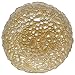 Champagne Colored Pebbled Glass Large Platter 18"D