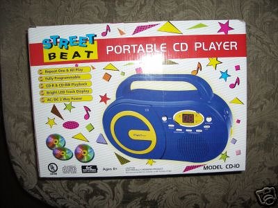 Electronics: Street Beat Portable CD Player
