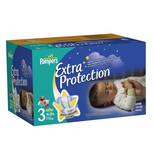 Pampers Extra Protection Size 3 Diapers Big Pack 80 Count
