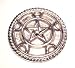Moon Pentacle Silver Plated Altar Paten 3