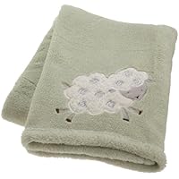 Kids Line Animal Acres Boa Blanket, Green/Brown
