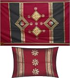 ShalinCraft Bed Sheet Pillow Cases Flat-Sheet Queen Size Cotton Fabric Embroidery Patchwork India (bshtp107)