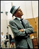 Frank Sinatra (Studio) Gold Wood-Mounted Music Poster Print - 16 X 20