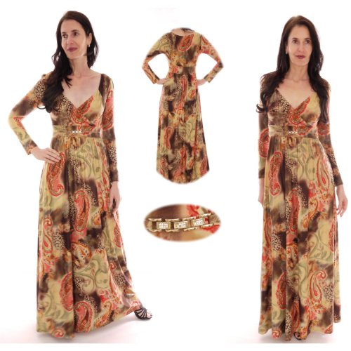 Long Dress Maxi Empire Style Stylish Winter Dress Plus Sizes available by MontyQ UK L3 14/16(3)