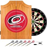 NHL Carolina Hurricanes Dart Cabinet includes Darts and Board