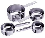 Progressive International 4-Piece Stainless Steel Measuring Cup