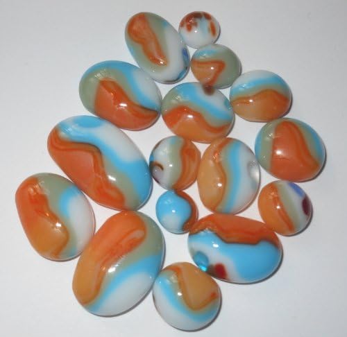 Set of 16 Handmade Fused Glass Cabachons - Each one is Unique!