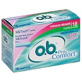 o.b. Pro Comfort Tampons, Multi-Pack , 18-Count Packages (Pack of 5)