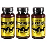 Sextagin TM Hardcore Male Enhancement pills 3 Bottles (of 60) Penis Enlargement pills 3 Months 180 Pills Total- Enhanced Formula