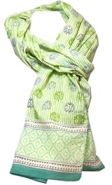 Anokhi 100% Cotton Voile Blueberry Hill Fashion Scarf