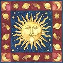Sun Art Poster Print by Mary Beth Zeitz, 13x14