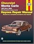 Chevrolet Monte Carlo '70'88 (Haynes Manuals)