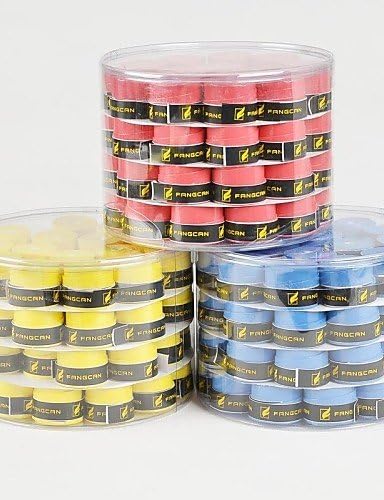 HYRMG Film Overgrips 60 Piece Sweat Absorption Badminton and Tennis Grip and Overgrip , purple