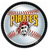 Costumes 203797 Pittsburgh Pirates Baseball- Round Dinner Plates
