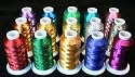 NEW 15 Metallic Machine Embroidery Threads Cones