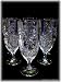 6 Crystal Iced Tea Glasses
