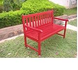 Indoor or Outdoor 4 ft. Acacia Bench w/UV Red Finish